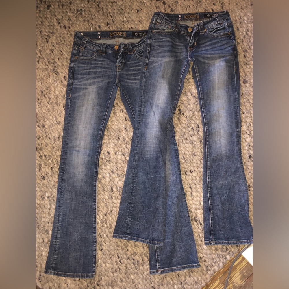 Rival low rise Rock & Roll 26 waist 34 length